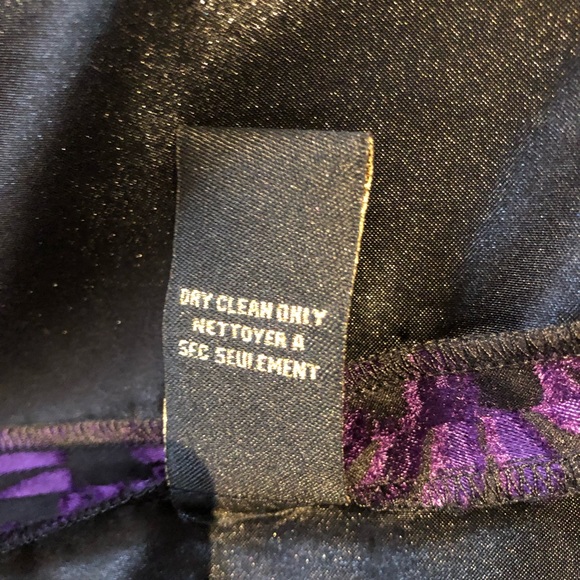 Betsey Johnson Evening Cocktail Dress Burnout Silk - Picture 5 of 7